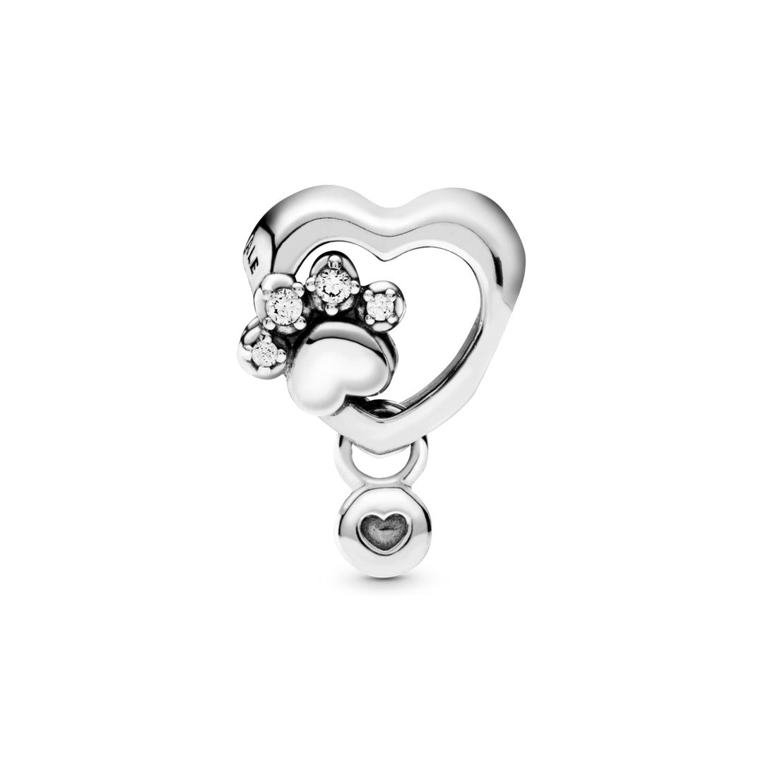 Charm Donna Pandora Zampa e Cuore - 798873C01 - Gioielleria De Patto