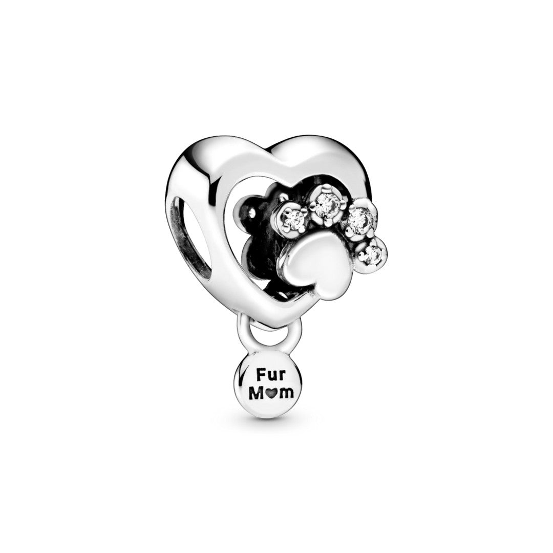 Charm Donna Pandora Zampa e Cuore - 798873C01 - Gioielleria De Patto
