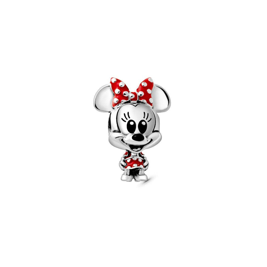 Charm Donna Pandora Disney, Minnie con Vestito e Fiocco a Pois - 798880C02 - Gioielleria De Patto