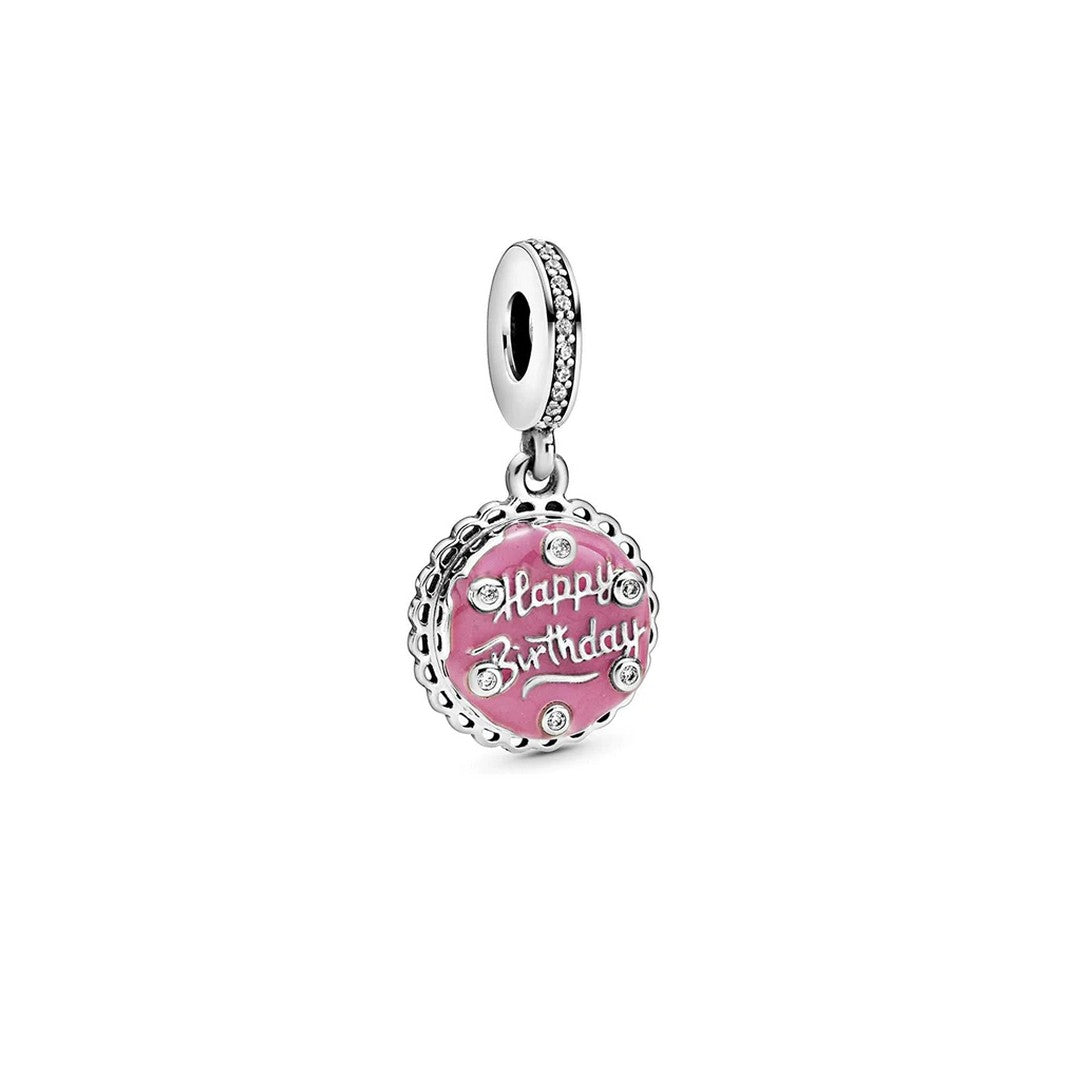 Pendente Donna Pandora Torta di Compleanno Rosa - 798888C01 - Gioielleria De Patto