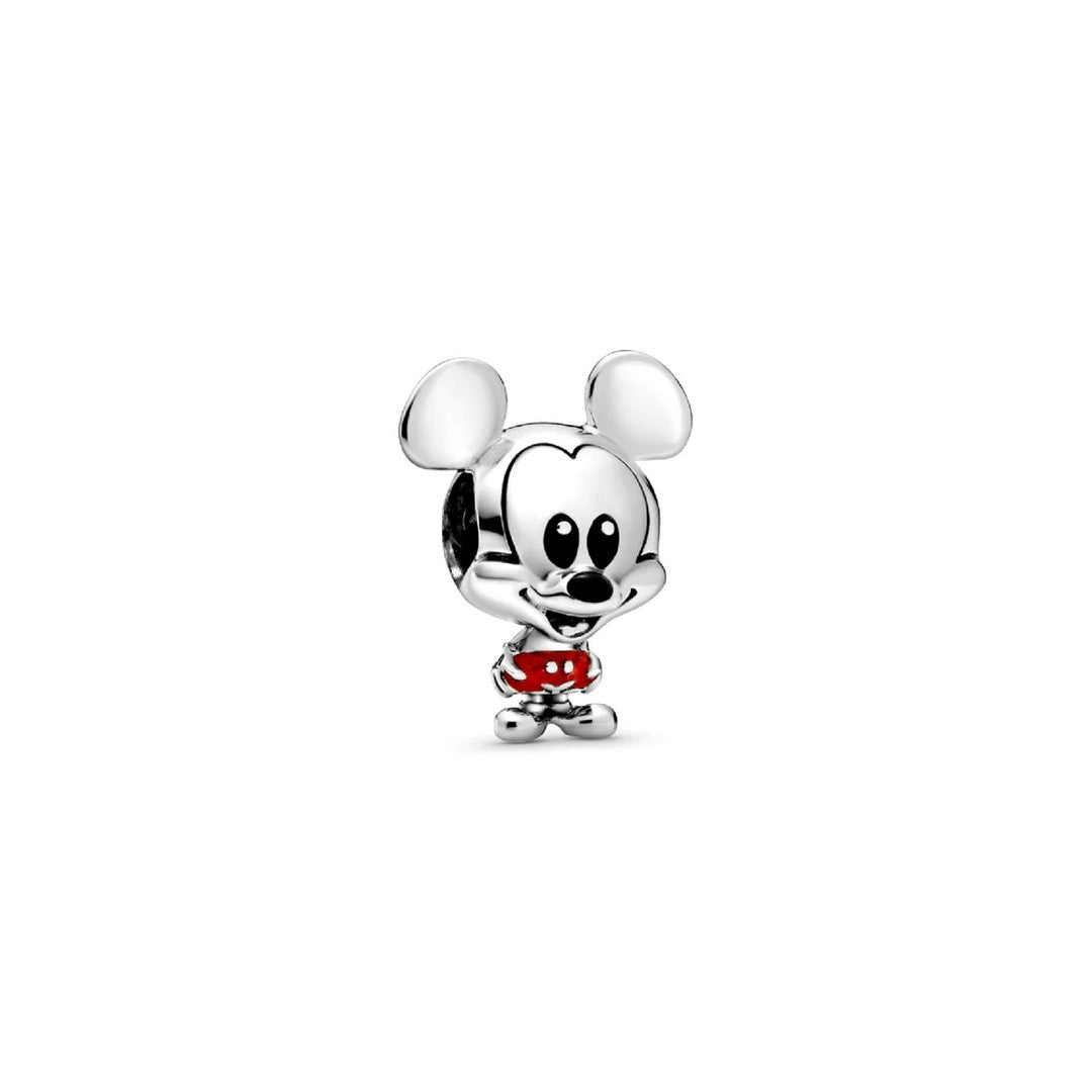 Charm Donna Pandora Disney, Mickey Mouse con Pantaloni Rossi - 798905C01 - Gioielleria De Patto