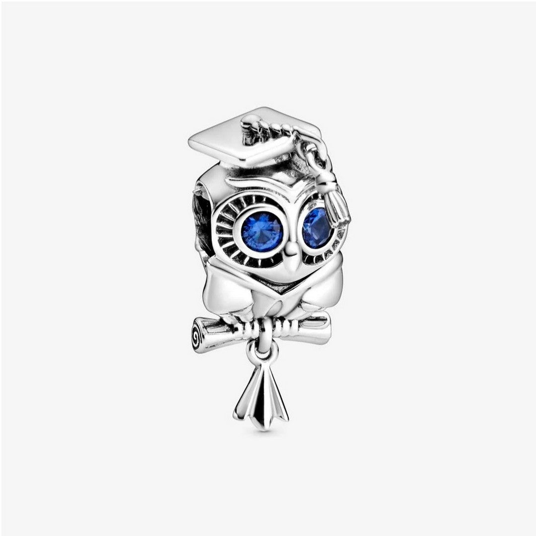 Charm Donna Pandora Gufo Laureato - 798907C01 - Gioielleria De Patto