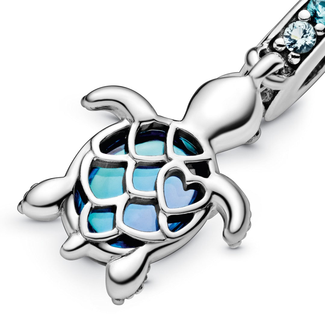 Pendente Donna Pandora Tartaruga Marina Vetro di Murano - 798939C01 - Gioielleria De Patto
