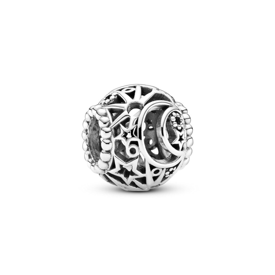 Charm Donna Pandora Openwork Sole, Stelle e Luna - 799183C00 - Gioielleria De Patto