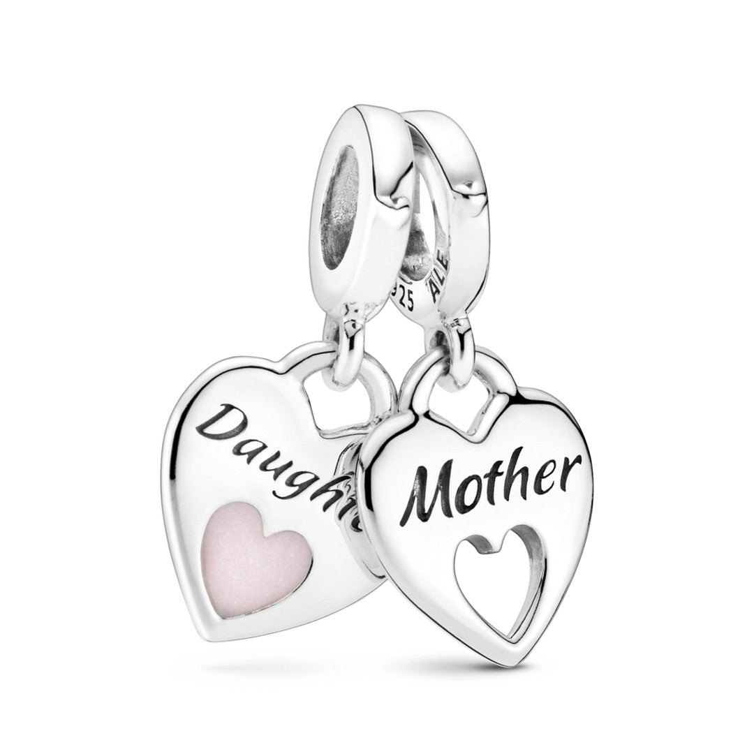 Pendente Donna Pandora Cuori Mamma e Figlia - 799187C01 - Gioielleria De Patto