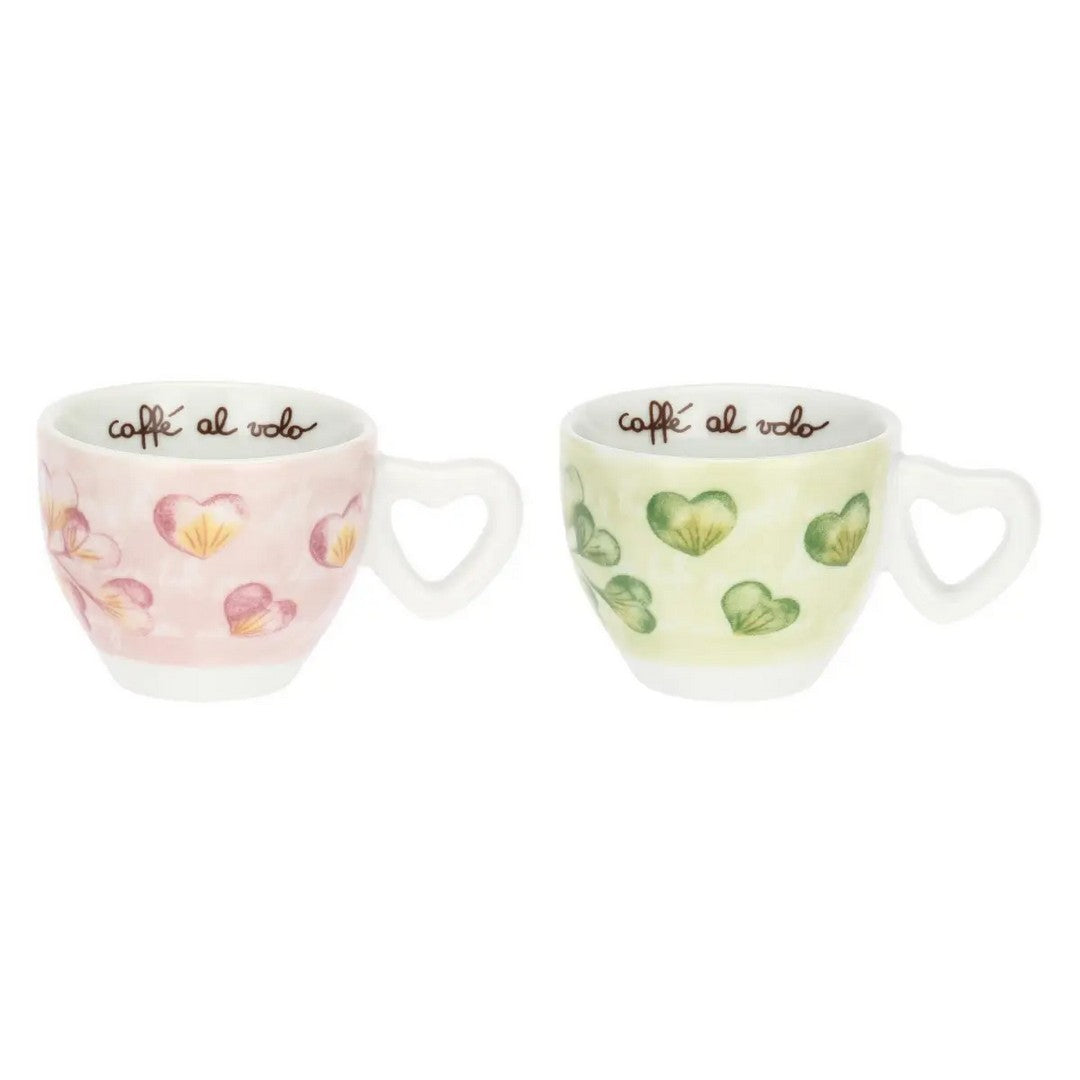 Thun Set 2 tazze espesso Cuori in fiore con zuccheriera - T11041505P00