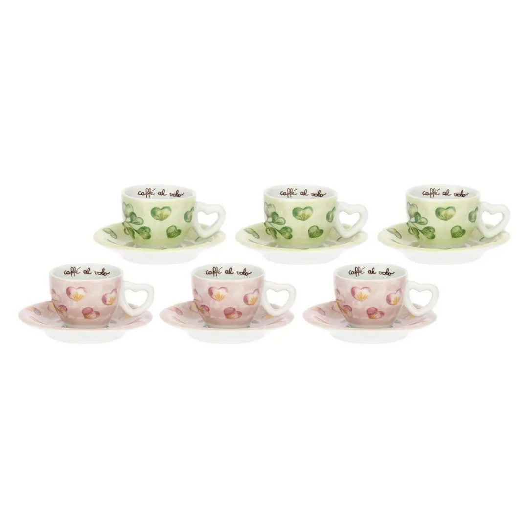 Thun Set 6 tazzine espresso Cuori in fiore - T11040653P00