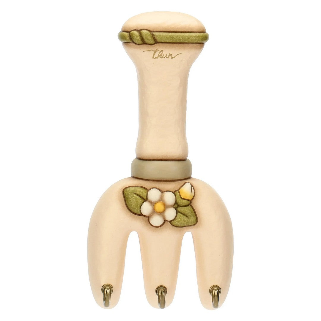 Thun Appendichiavi 3 ganci in ceramica Country Bloom - T10829246H90