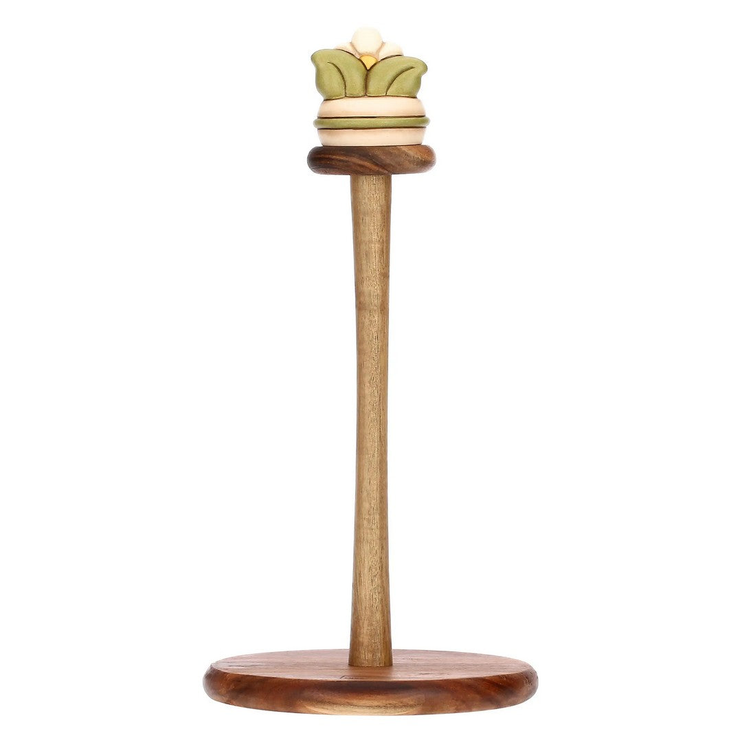 Thun Portarotolo in legno e ceramica Country Bloom - T10525324H90