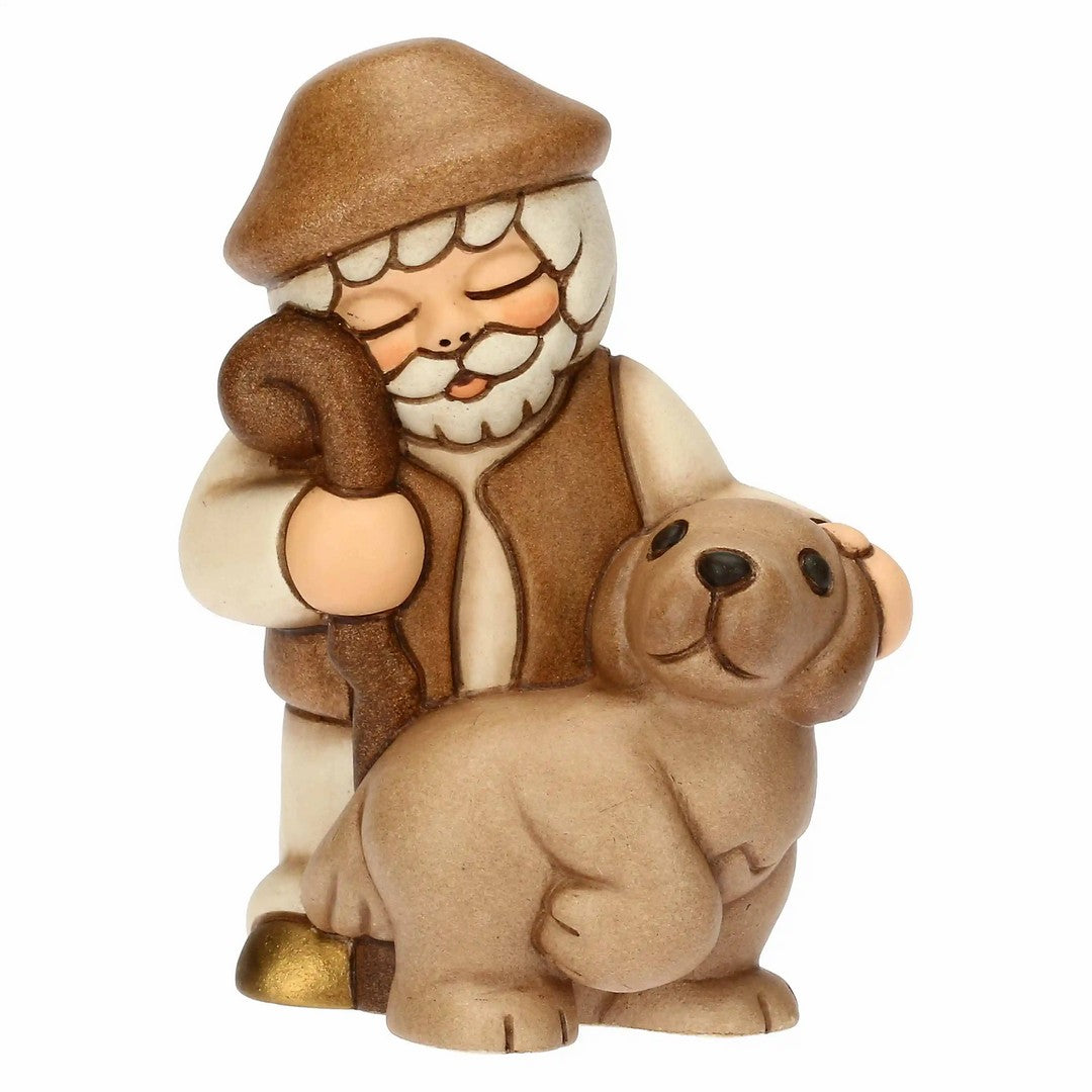 Thun Pastore con cane in ceramica Presepe Classico - T10387280A83