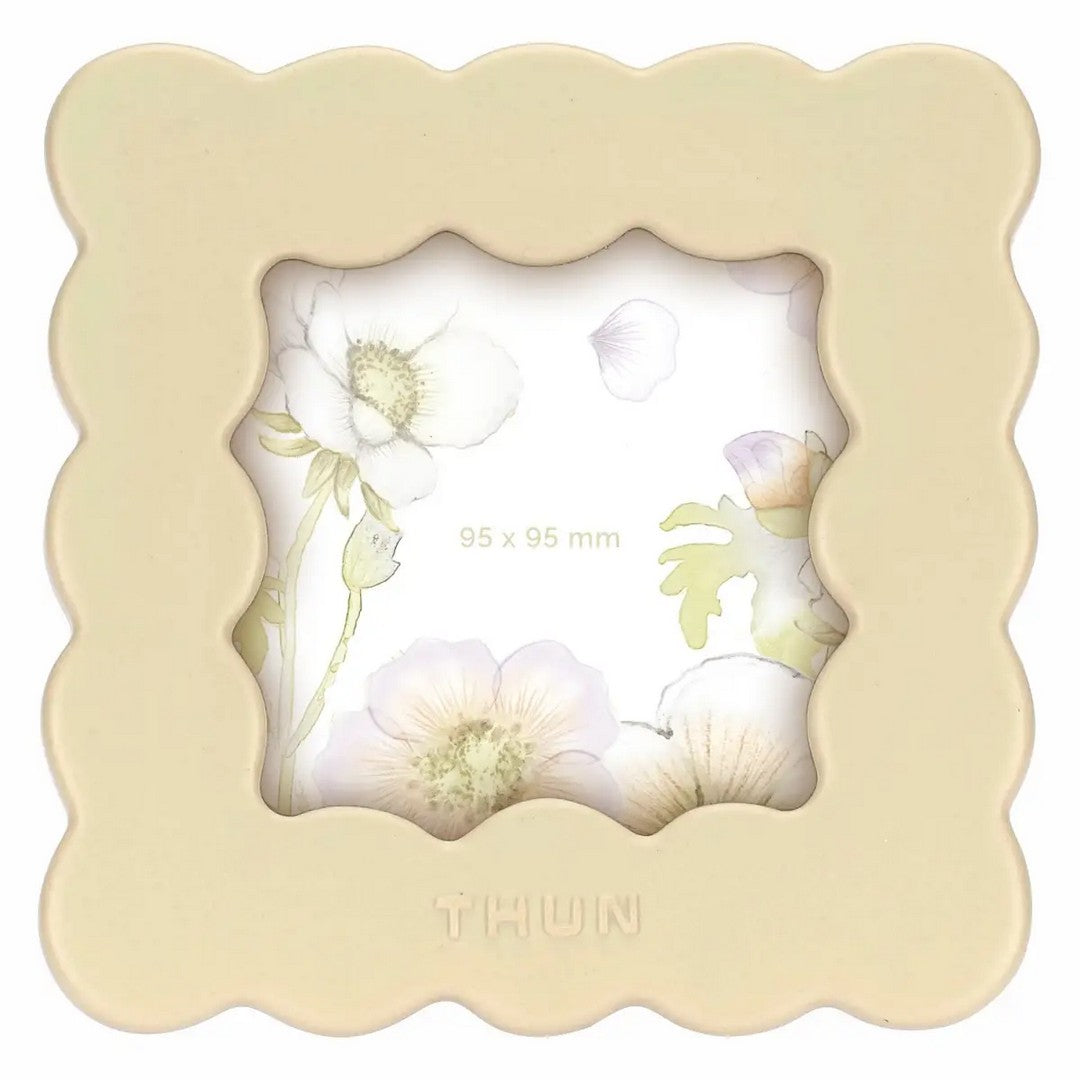 Thun Portafoto in stoneware quadrato Country Bloom, piccolo - t10676047p00