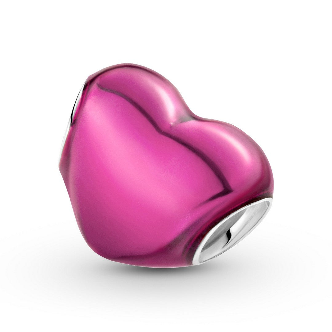 Charm Donna Pandora Cuore Metallico Rosa - 799291C03 - Gioielleria De Patto