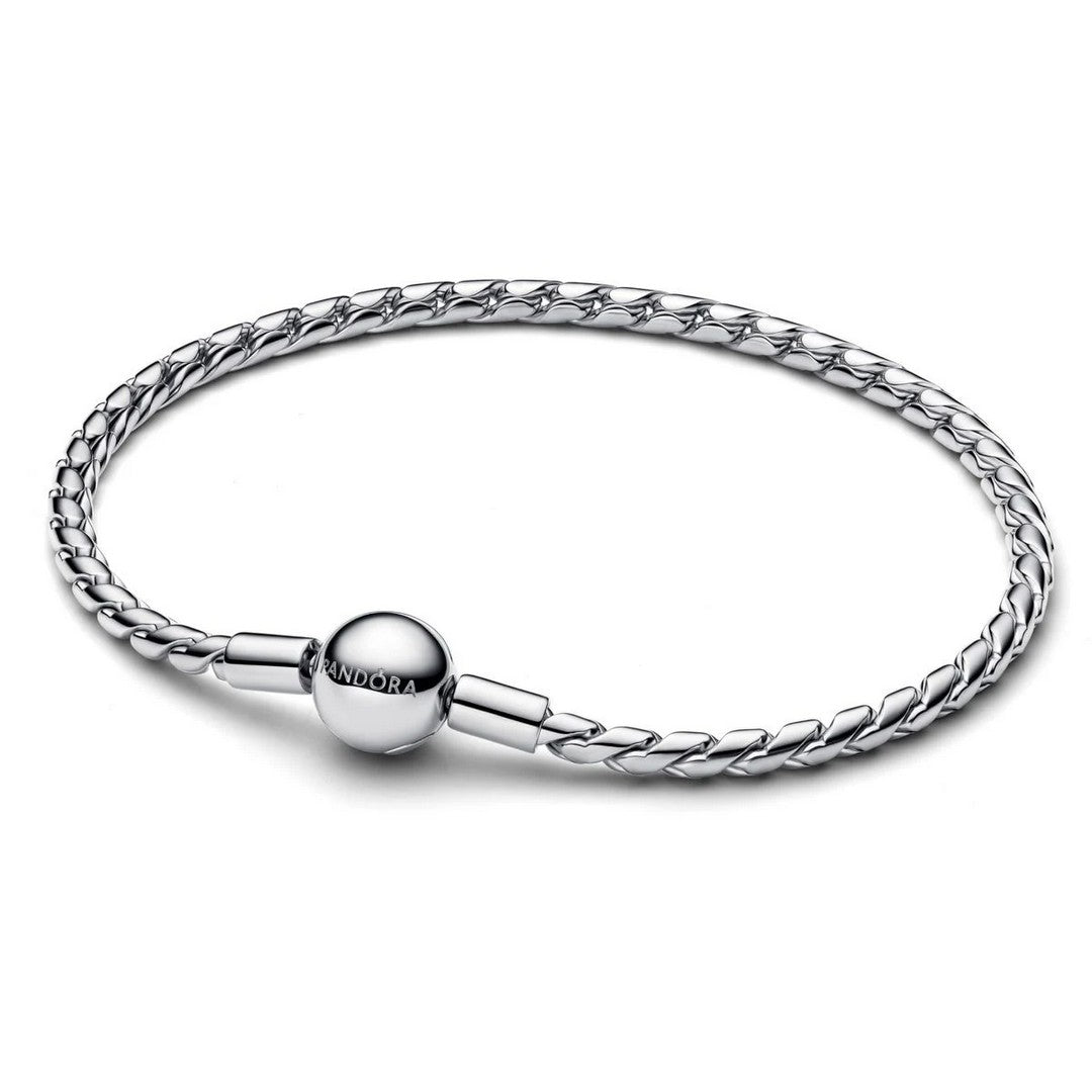 Bracciali Donna Pandora Maglia Spiga con Chiusura a Sfera - 594028C00-19