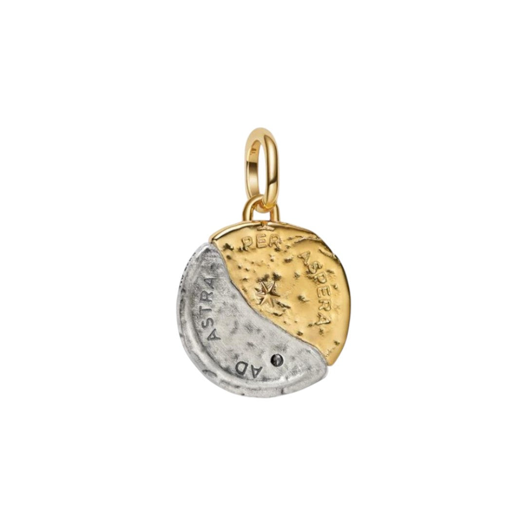 Charm Donna Pandora Medallion Sole e Luna "Ad Astra Per Aspera" - 763977C01