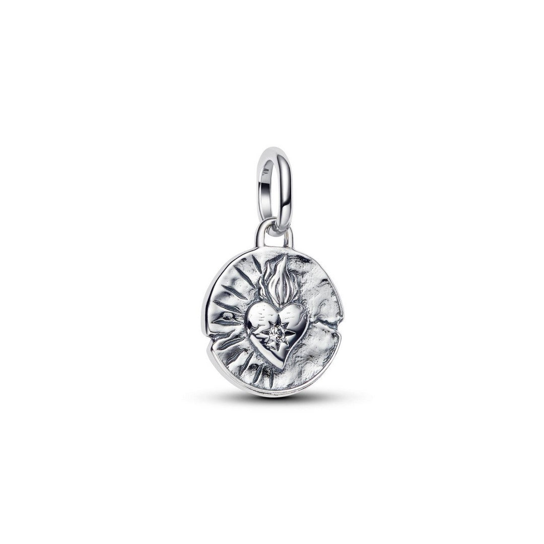 Charm Donna Pandora Medallion Cuore Sacro "Amor Vincit Omnia" - 793975C01