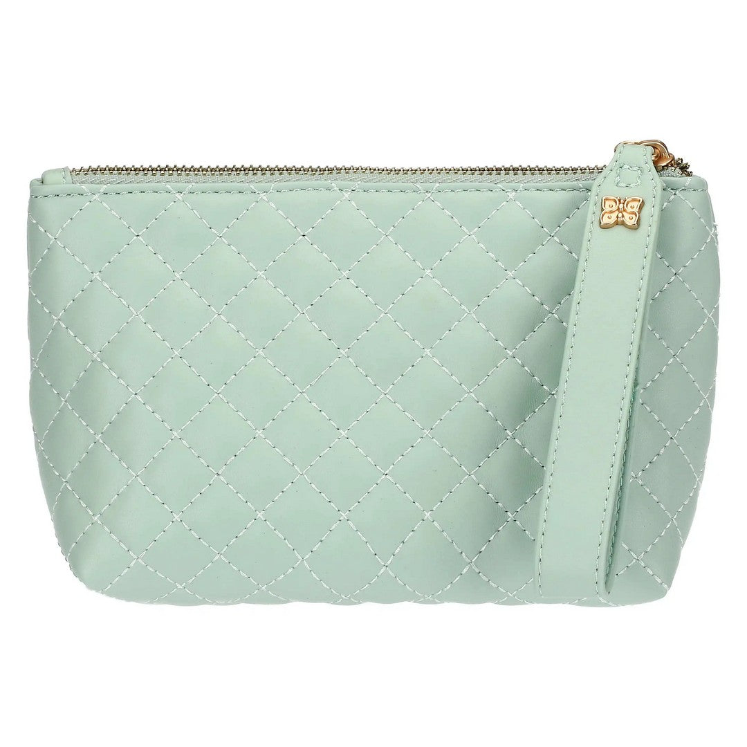 Thun Pochette in ecopelle trapuntata, verde - T10271349P00