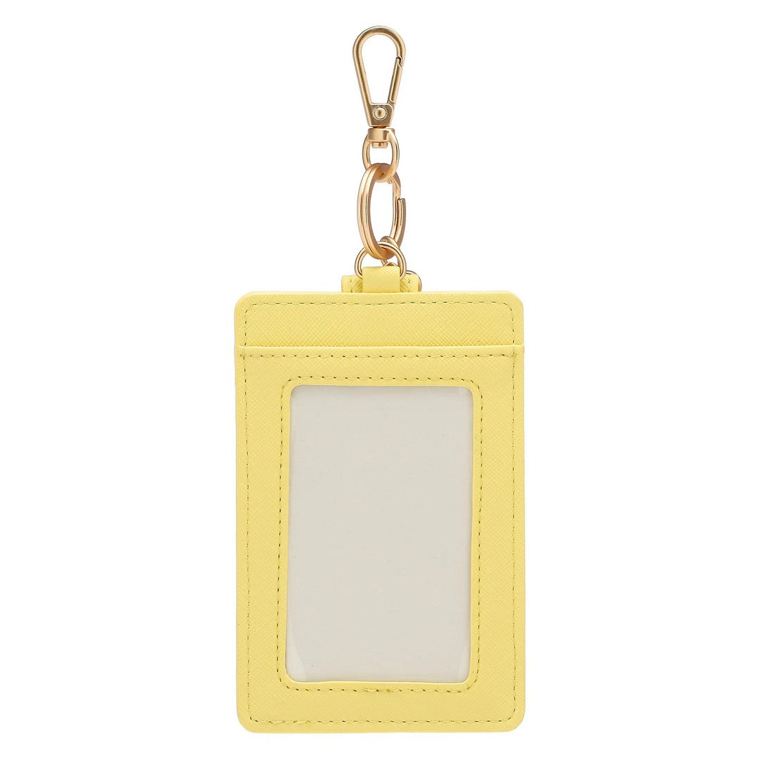 Thun Porta carte con gancio in ecopelle, giallo - T10440346P00