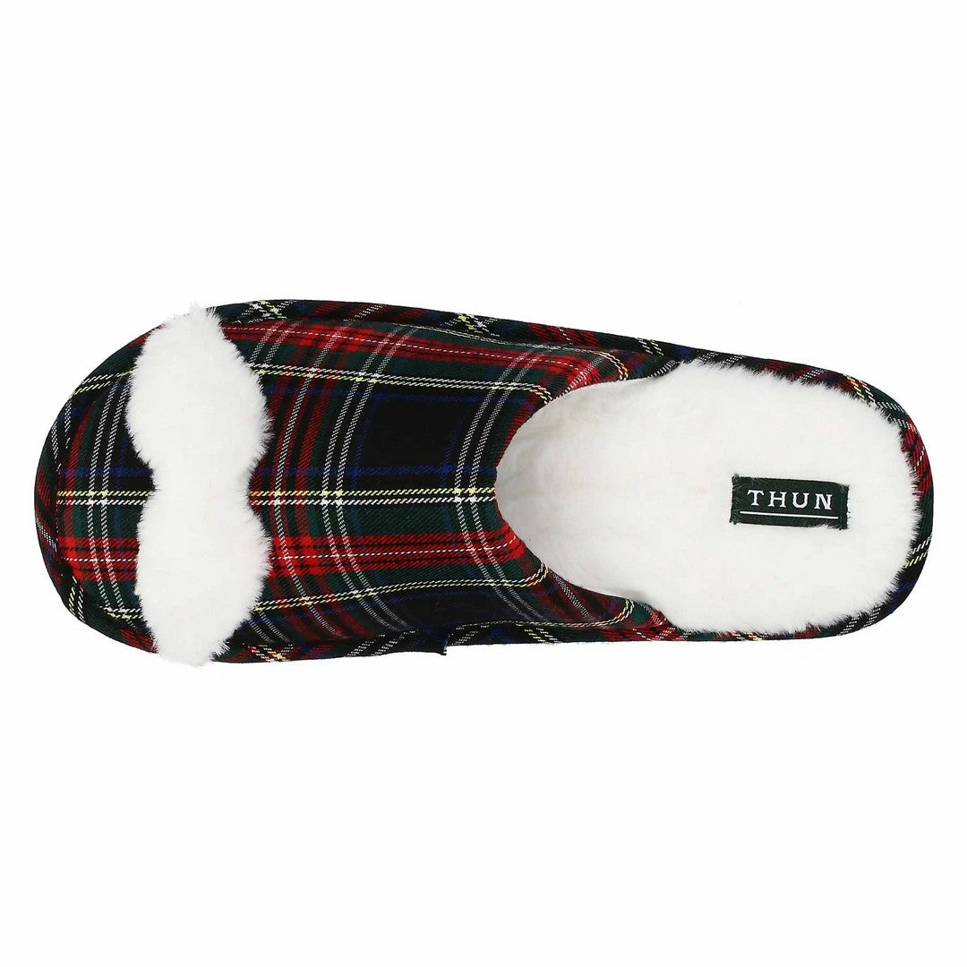 Thun Pantofole in tartan con baffo, lui - 42/43 - T10919642P00