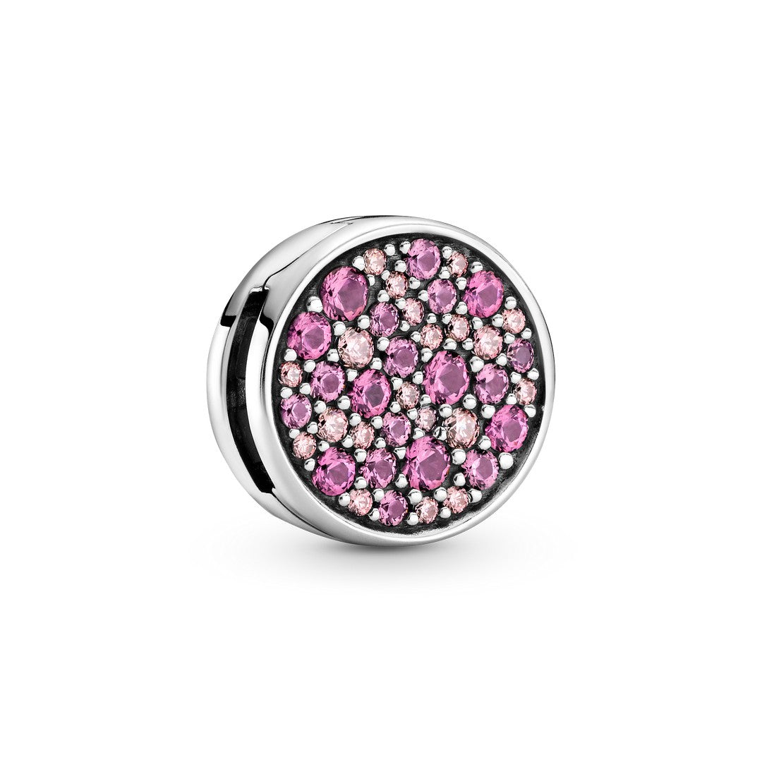 Charm Donna Pandora Cerchio Pietre Rosa - 799362C01 - Gioielleria De Patto