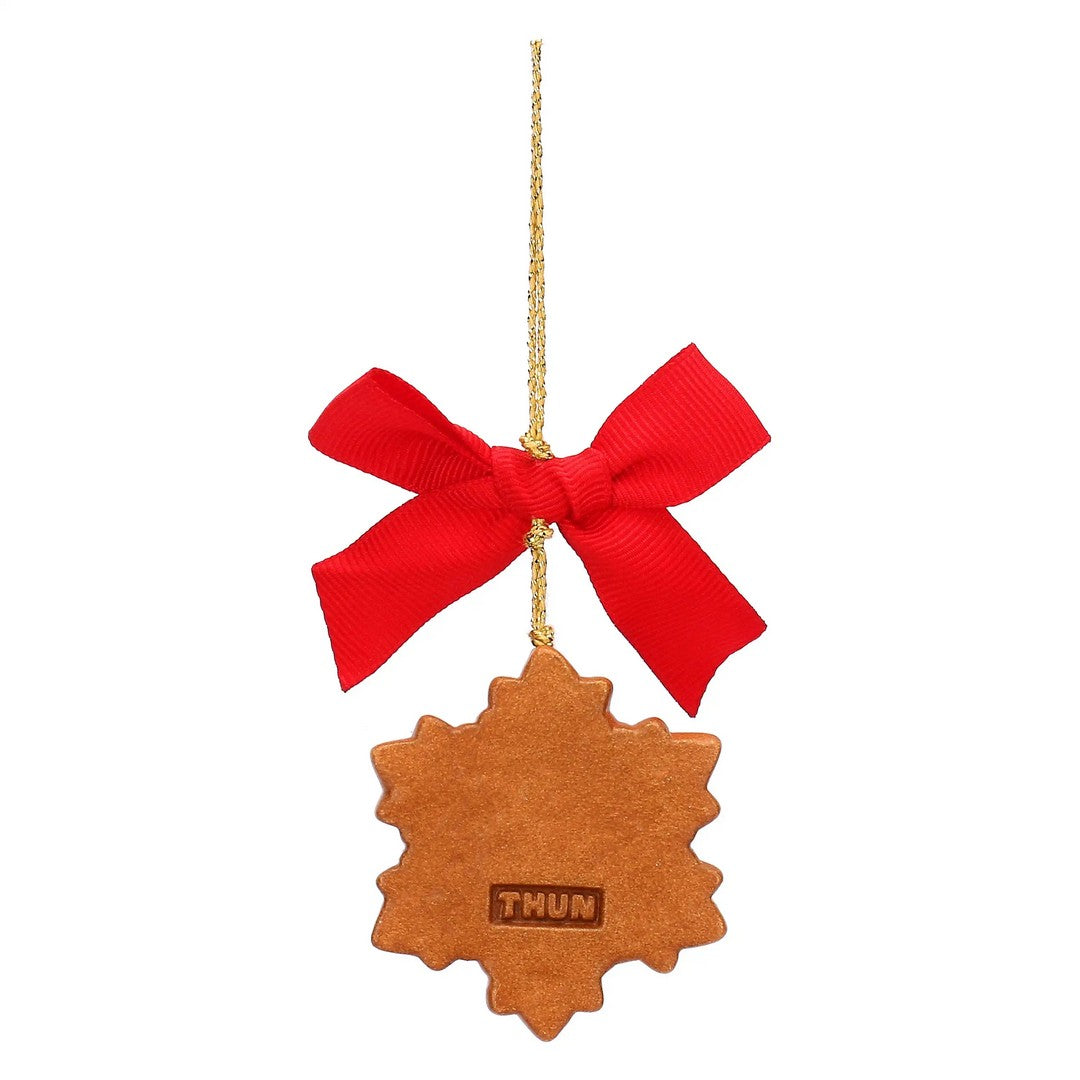 Thun Addobbo natalizio fiocco di neve in ceramica, piccolo - T10403254A82