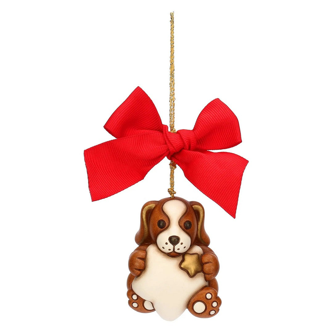 Thun Addobbo natalizio cane Todo in ceramica, grande - T10389256A82