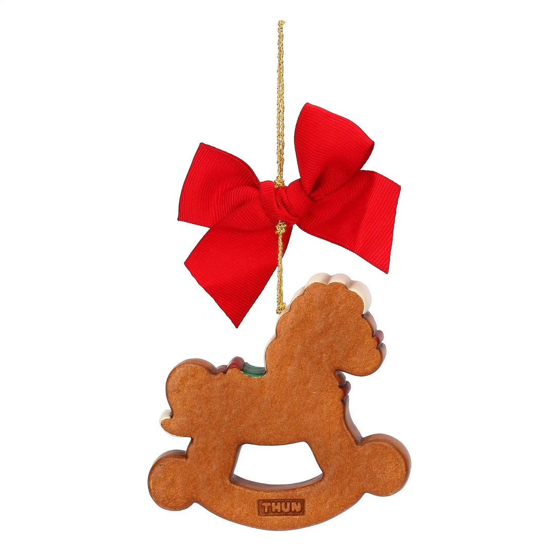 Thun Addobbo natalizio cavallo a dondolo in ceramica, maxi - T10396257A82