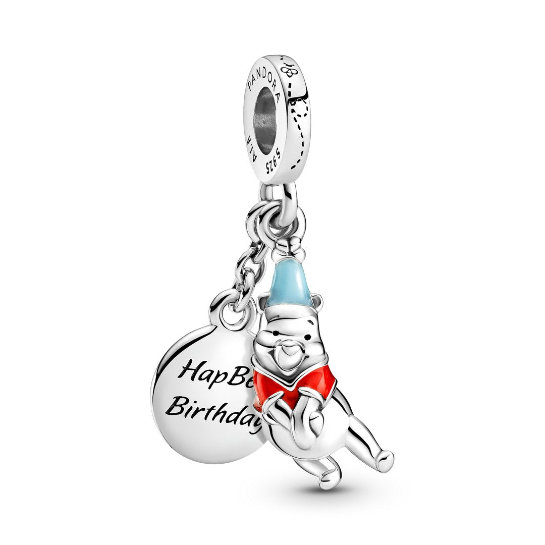 Charm Donna Pandora Disney, Winnie the Pooh, Buon Compleanno - 799385C01 - Gioielleria De Patto