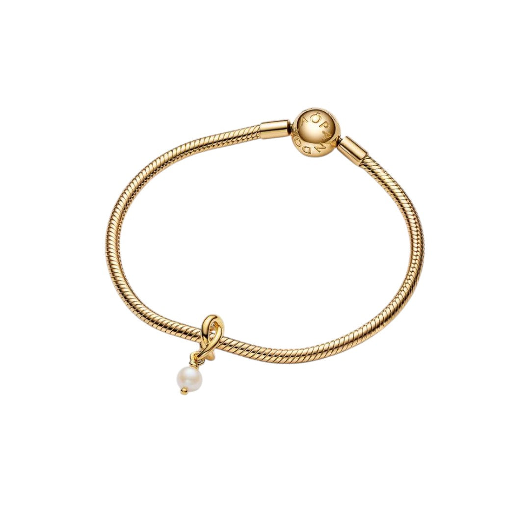Pendente Donna Pandora Cerchio Eterno Bianco Perla d’Acqua Dolce Coltivata Giugno - 763462c06