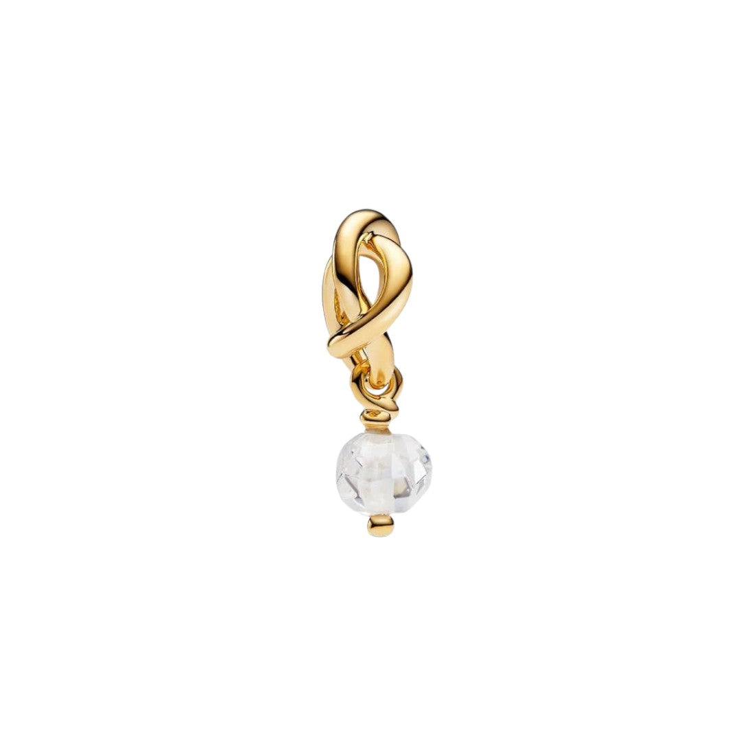 Pendente Donna Pandora Cerchio Eterno Bianco Aprile - 763462c04