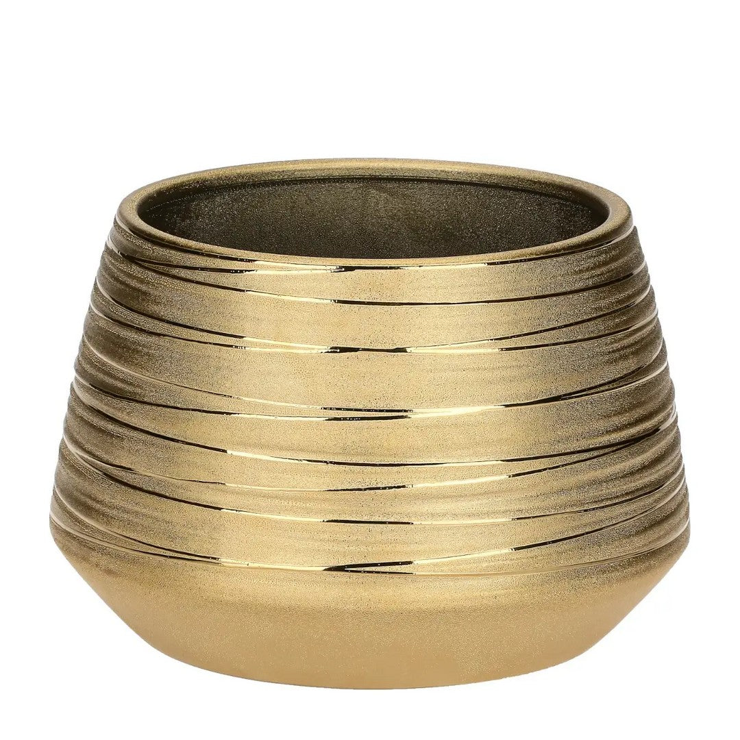 Thun Cachepot in ceramica oro, grande - T10663265B80