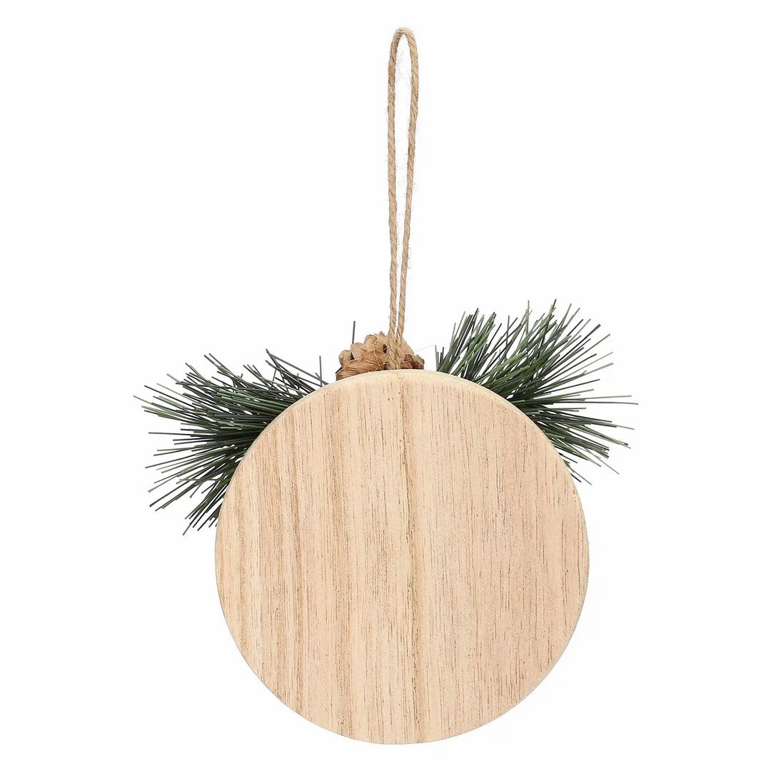 Thun Set 3 addobbi natalizi tondi in legno - T10654254P00