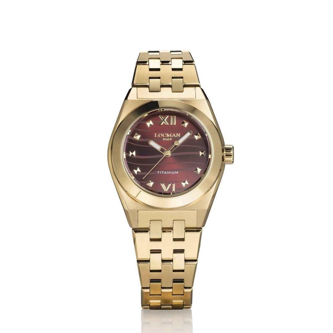 Locman Orologio Stealth Titanio Gold - 0225Y29Y-YYRDYGBY