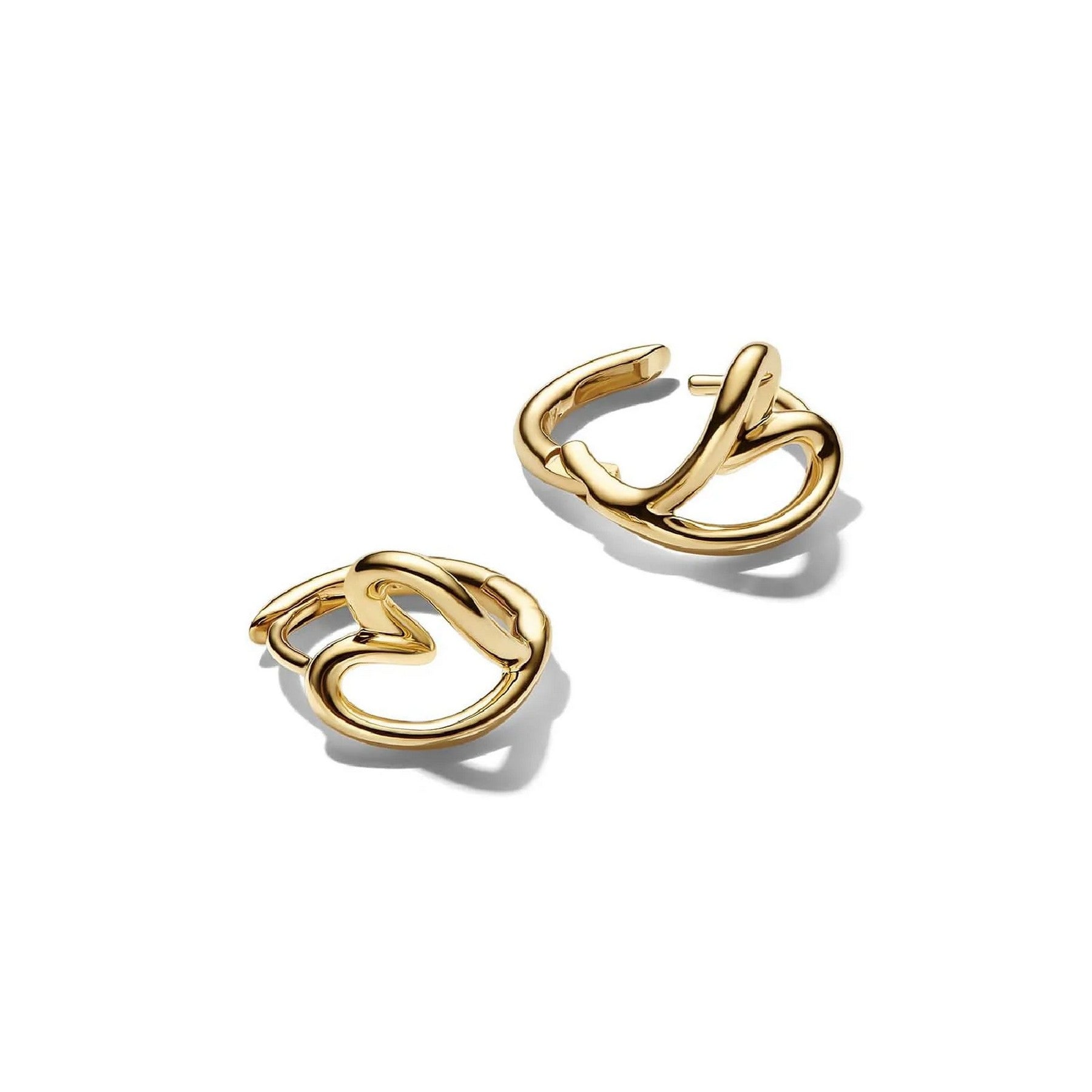 Pandora Orecchini cerchio a forma di cuore in argento dorato - 264359C00