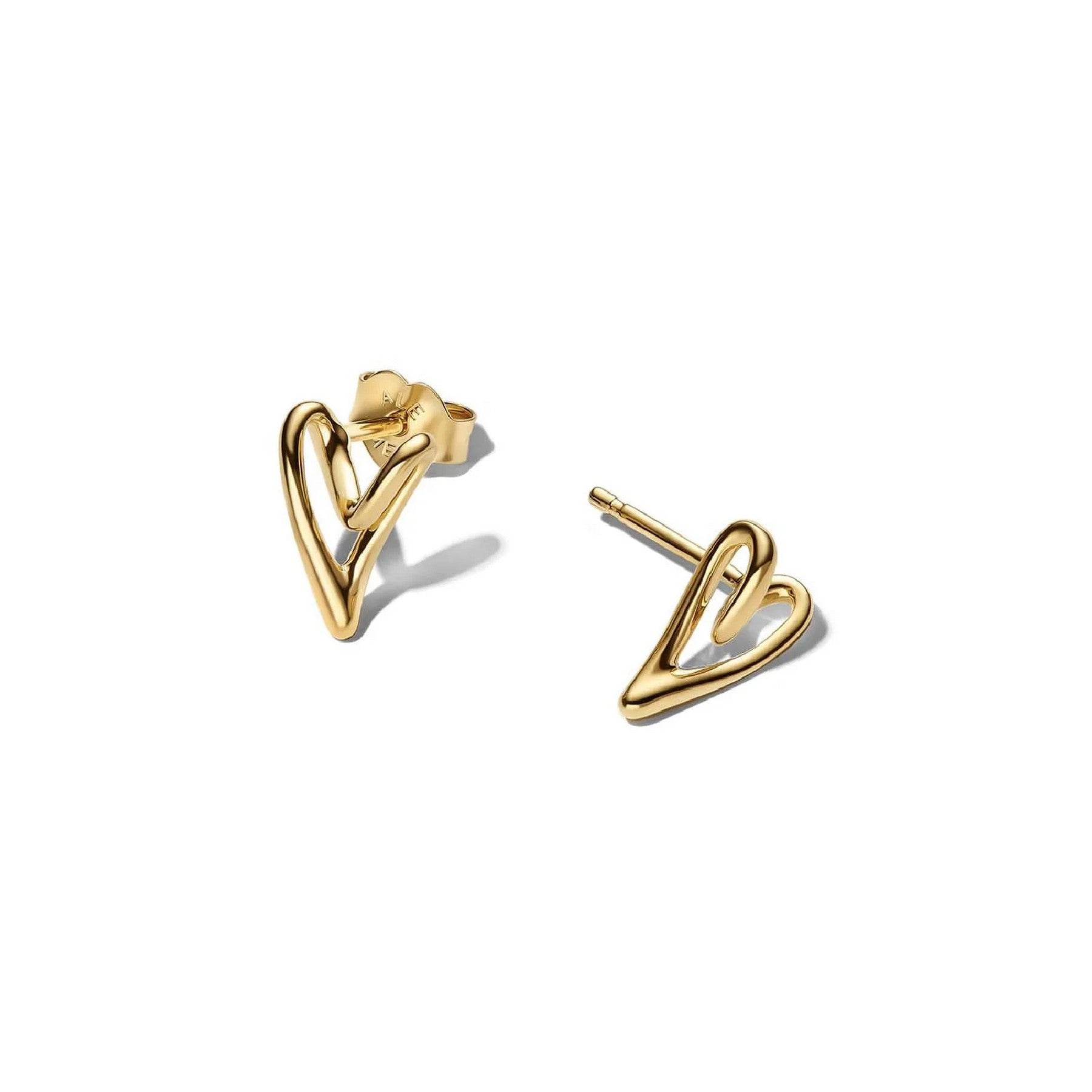 Pandora Orecchini a lobo a forma di cuore in argento - 264393C00