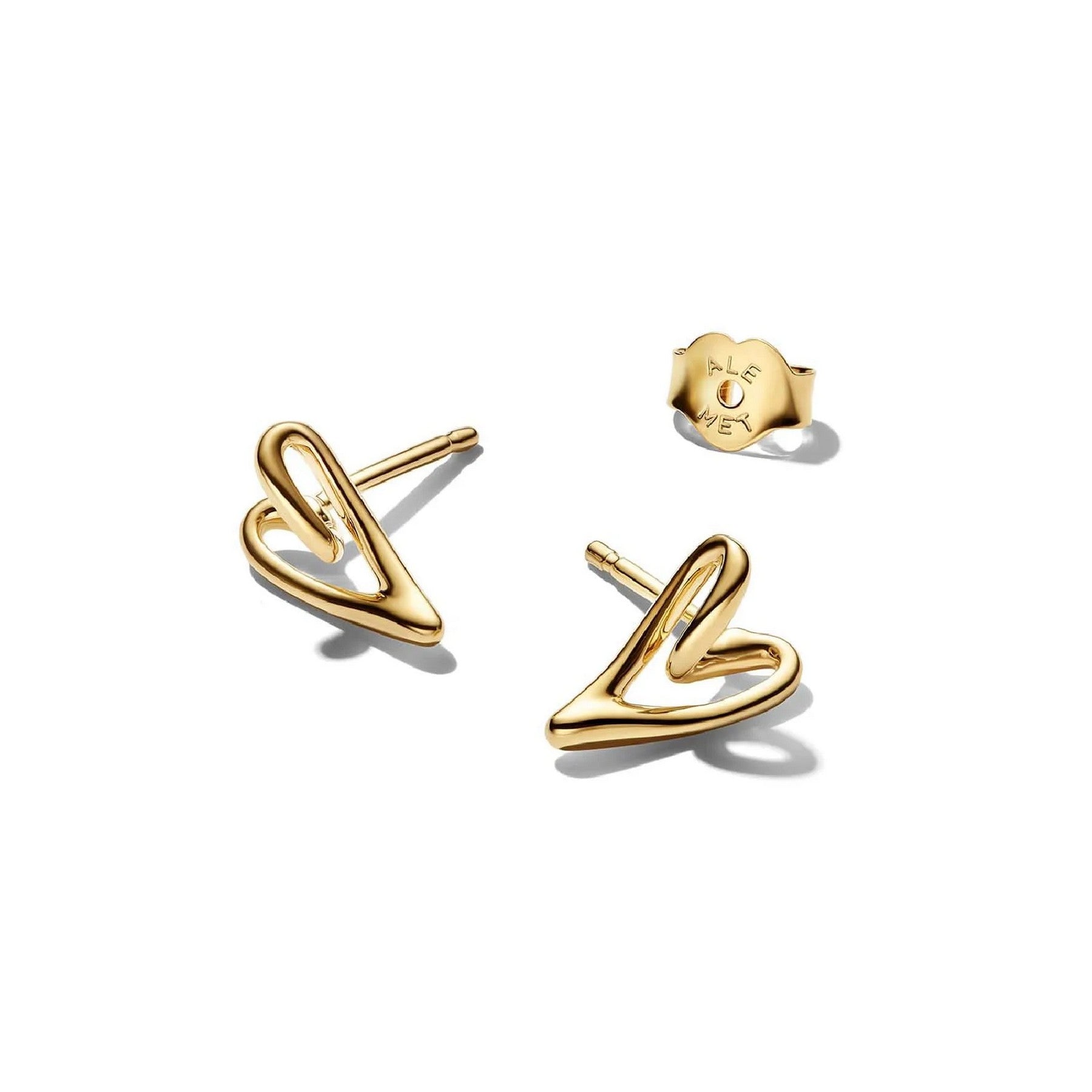 Pandora Orecchini a lobo a forma di cuore in argento - 264393C00