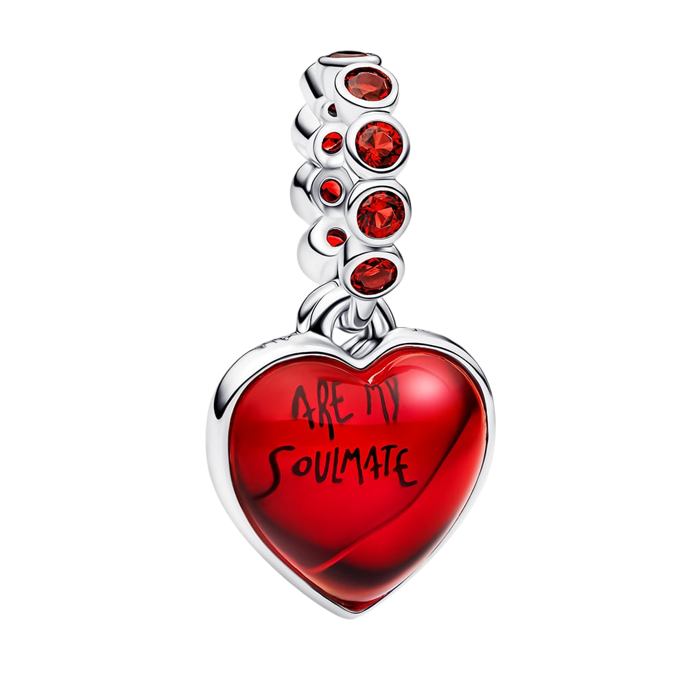 Charm Donna Pandora Cuore Rosso Murano - 794429C01
