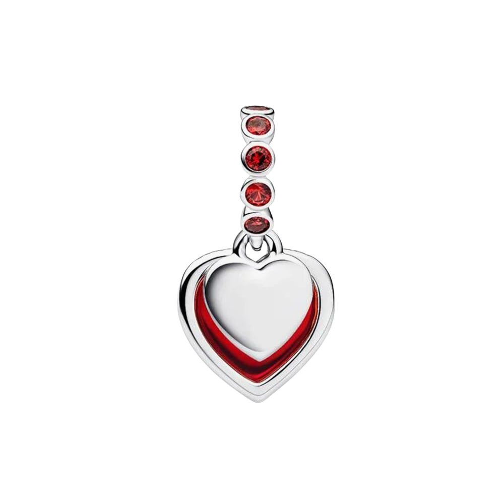 Charm Donna Pandora Cuore Rosso Murano - 794429C01