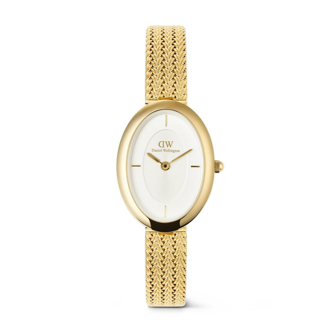 Orologio Donna Daniel Wellington Juliette Braided Mesh White Sunray Gold - DW00100882