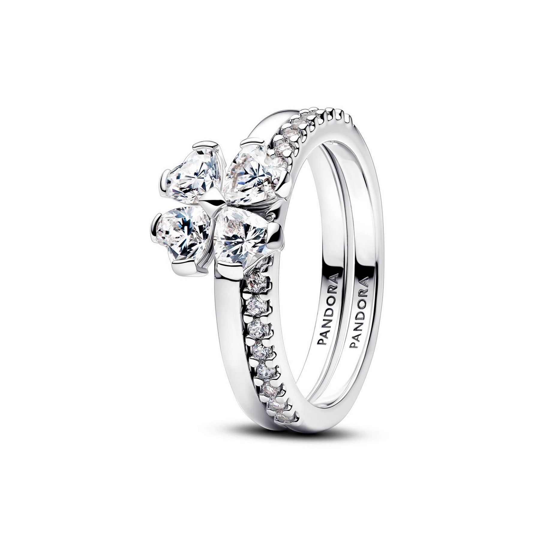 Pandora Moments Anello Donna Quadrifoglio Luminoso Divisibile - 194507C01