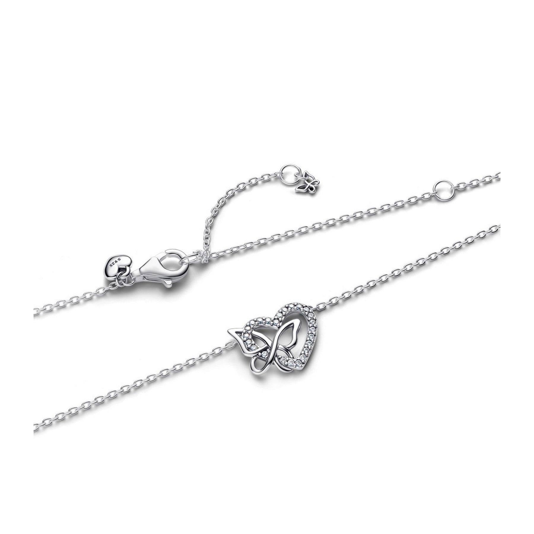 Pandora Moments Collana Donna Cuore e Farfalla - 394477C01
