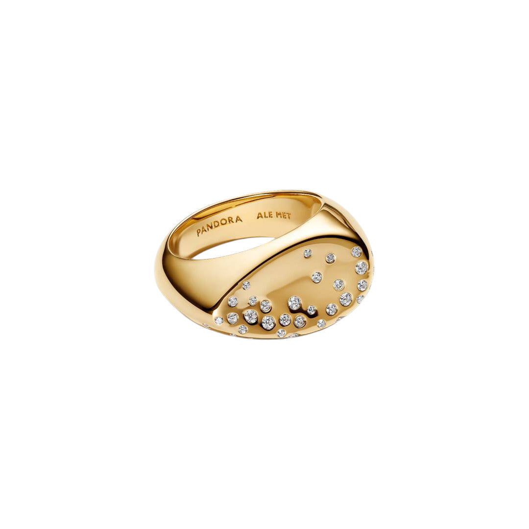 PANDORA Anello Sigillo Grande con Pietre Luminose - 164671C01