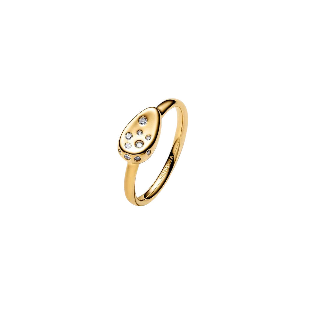 PANDORA Anello Sigillo Piccolo con Pietre Luminose - 164672C01