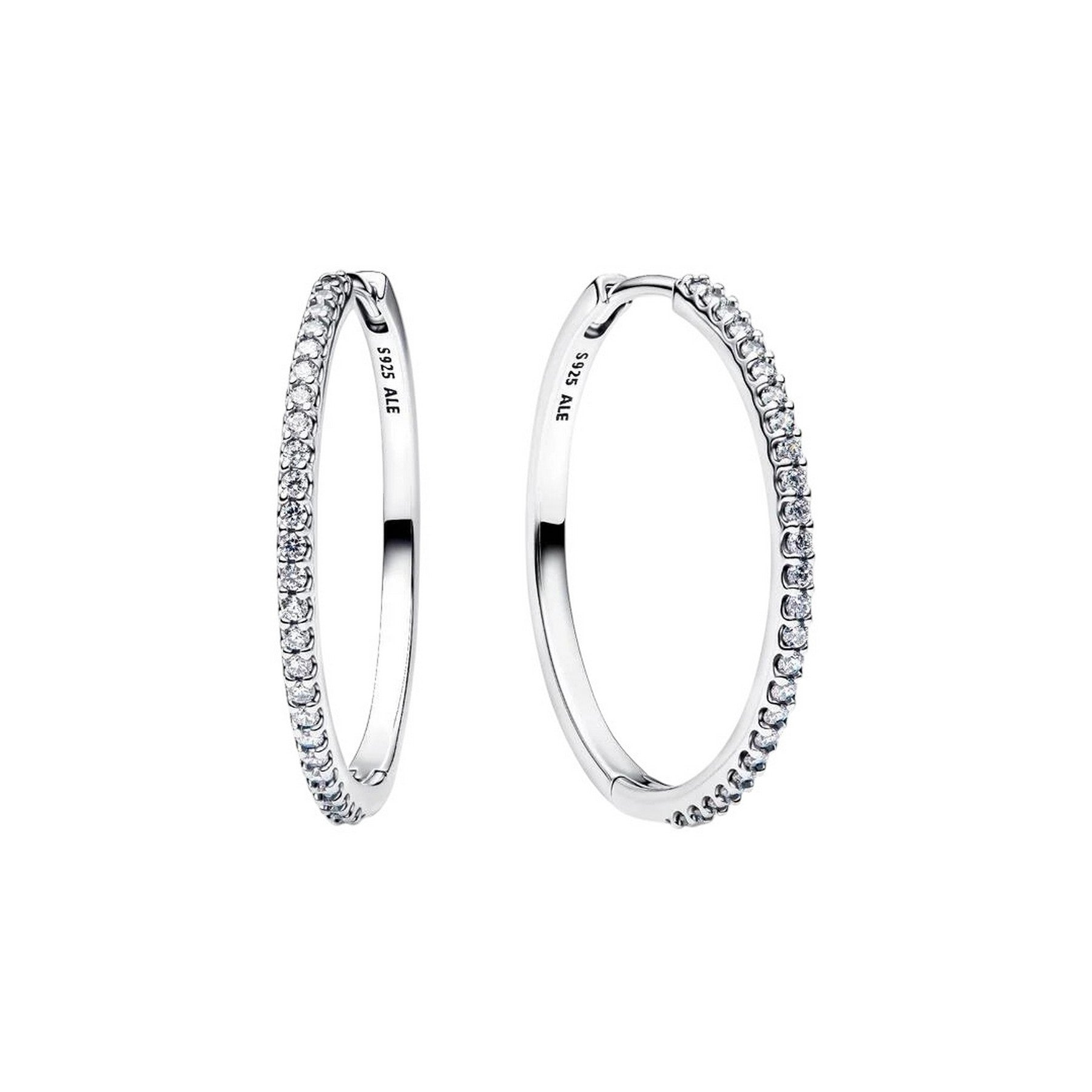 PANDORA Orecchini Cerchi Grandi Pavé - 294650C01