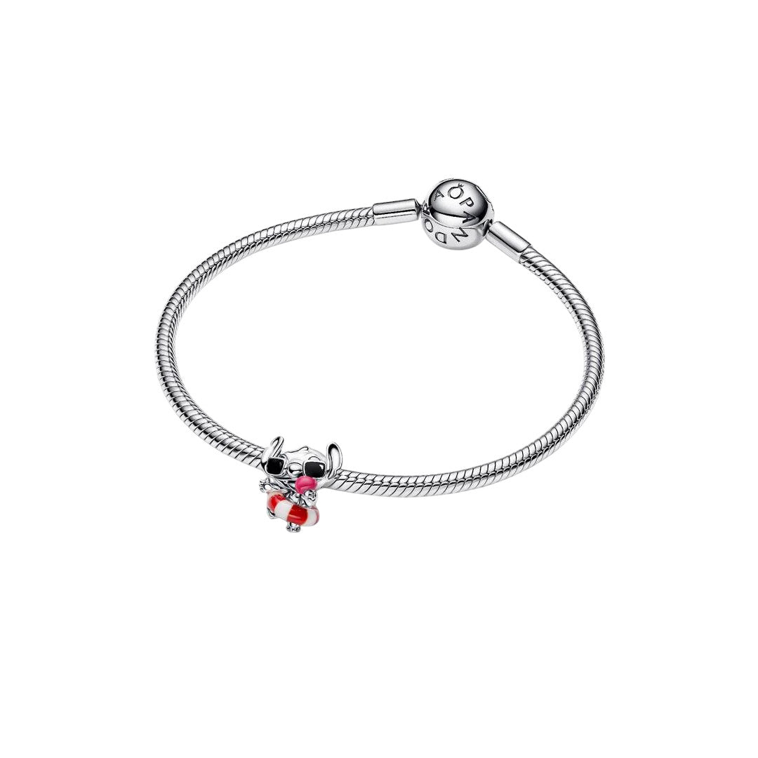 PANDORA Charms Donna Disney x Pandora Lilo & Stitch, Stitch in vacanza - 794642C01