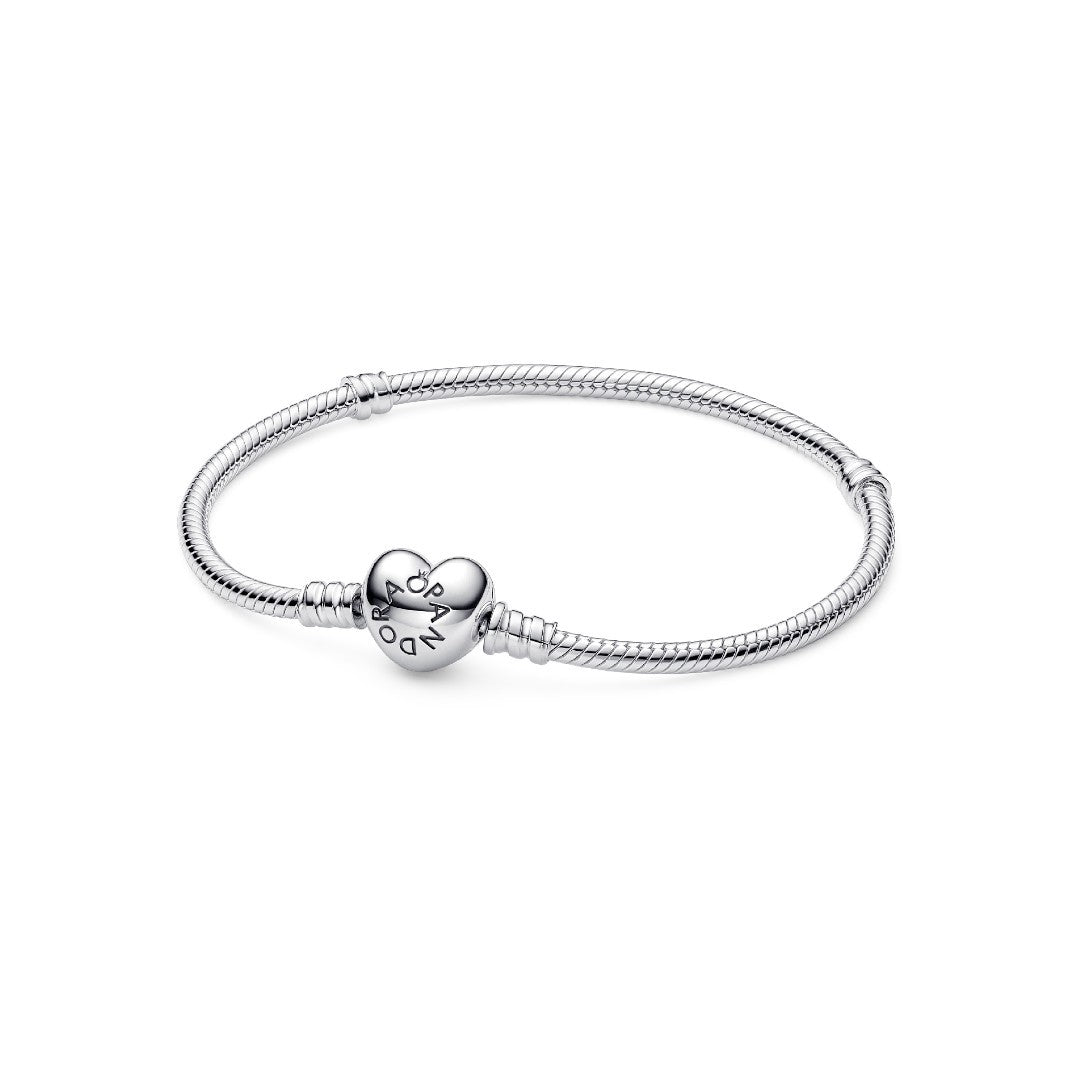 Bracciale Donna Pandora Moments con Chiusura a Cuore