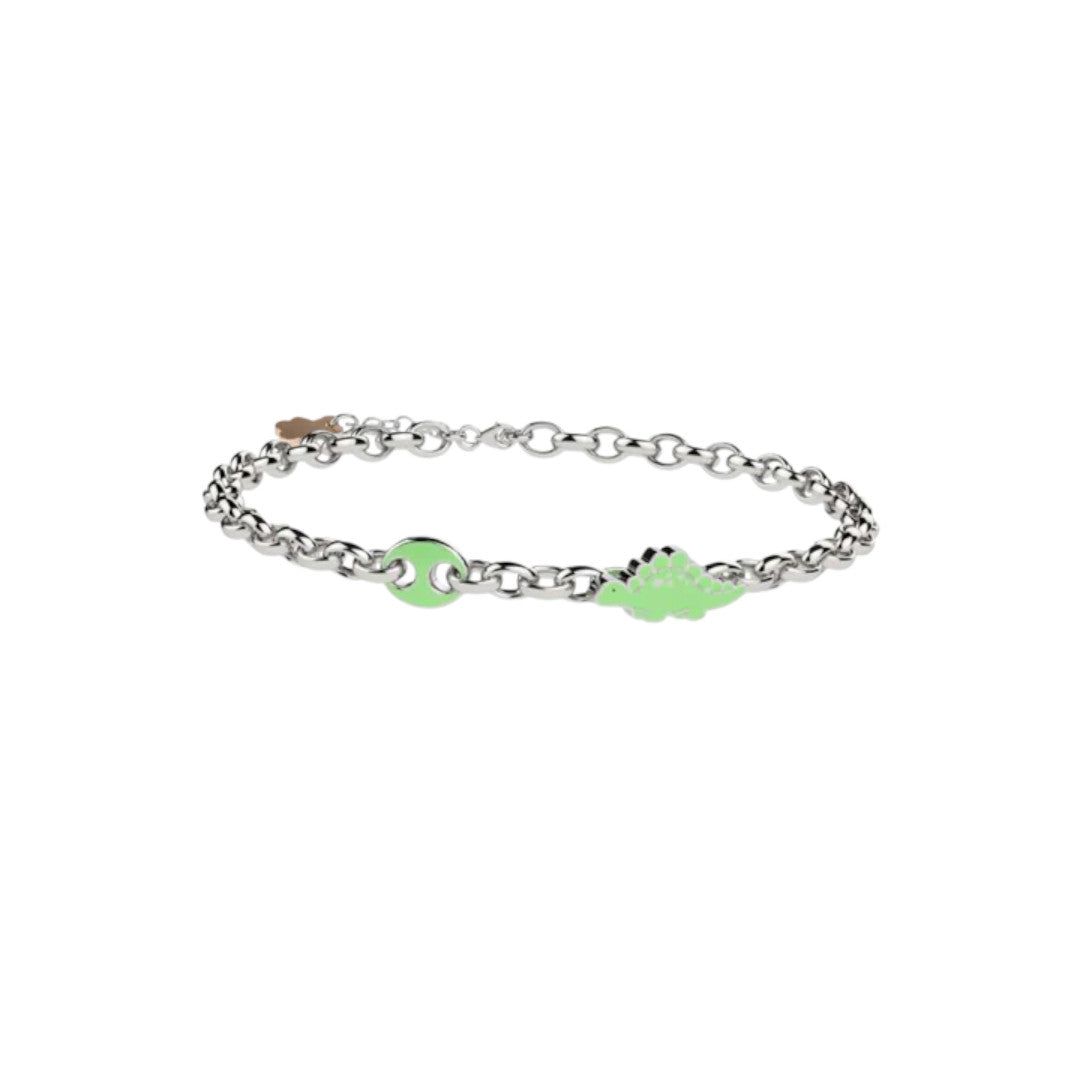 Bracciale con Stegosauro Nanan in Argento 925- NAN0527