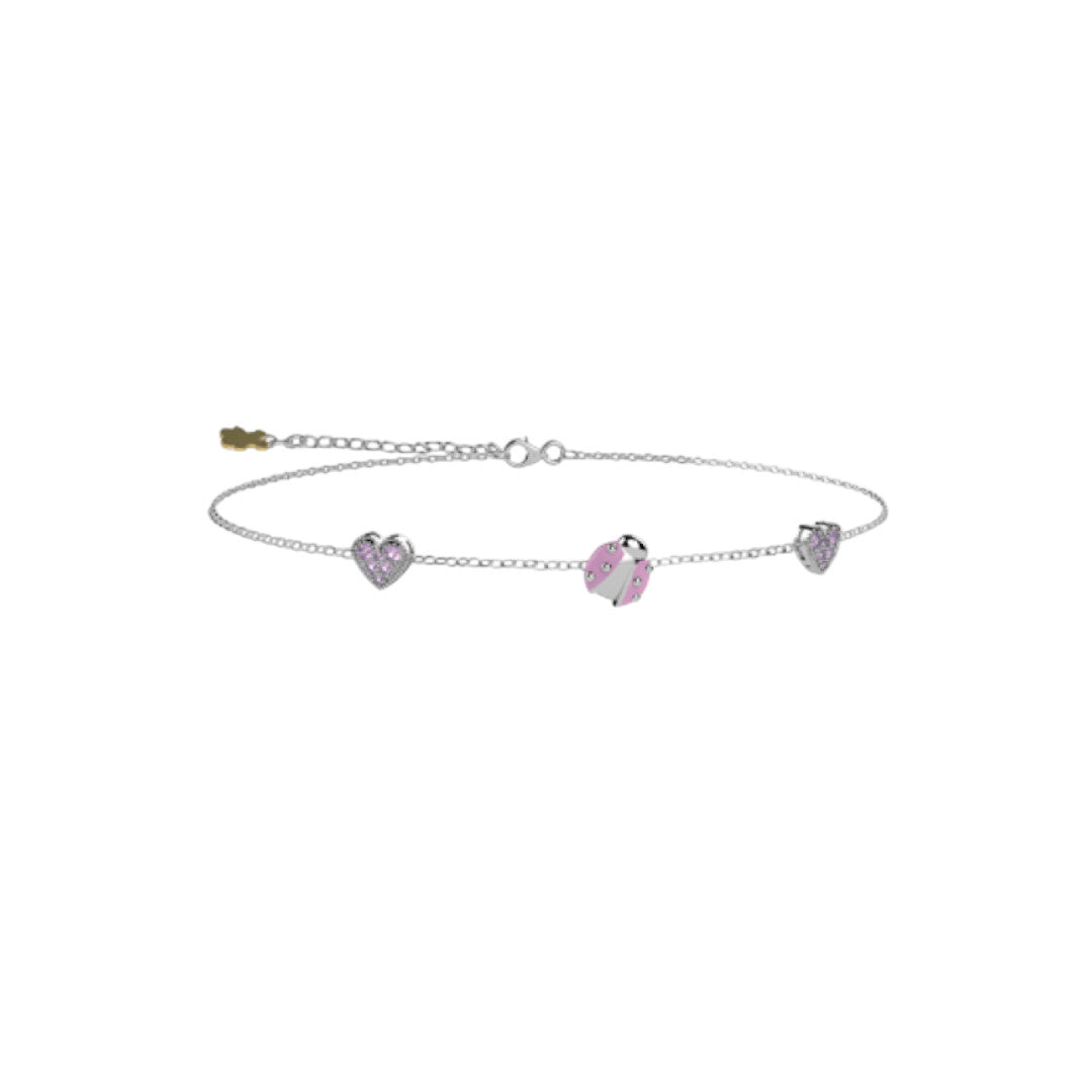 Bracciale Nanán Bijou baby cuore e coccinella NAN0605 - NAN0605