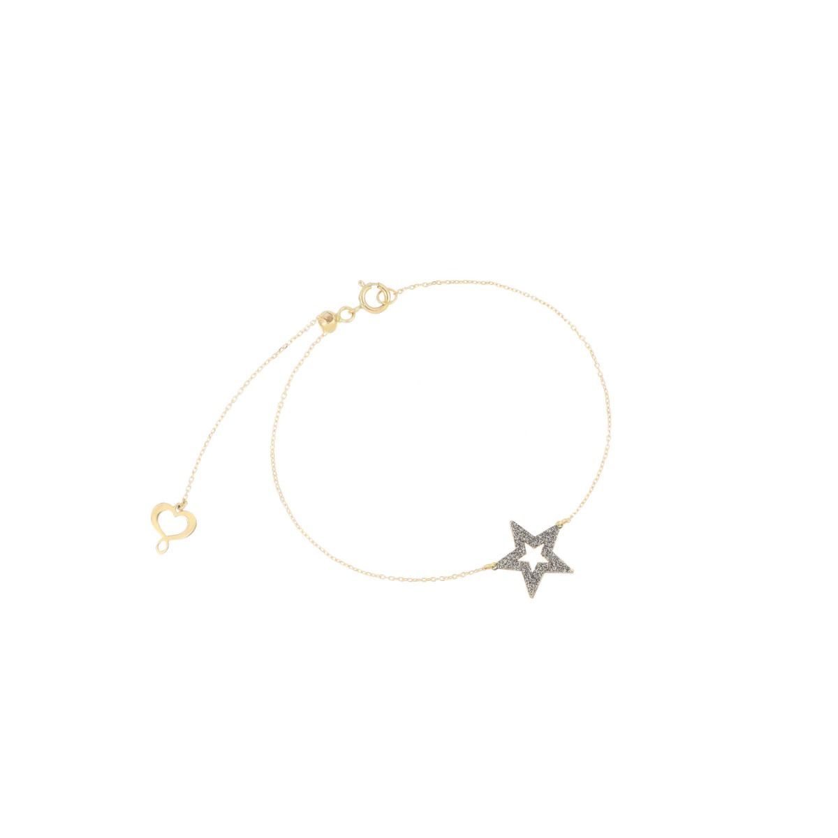 Bracciale Donna Maman et Sophie 18KT Stella Traforata Polvere e Cromo - bpsso3trk