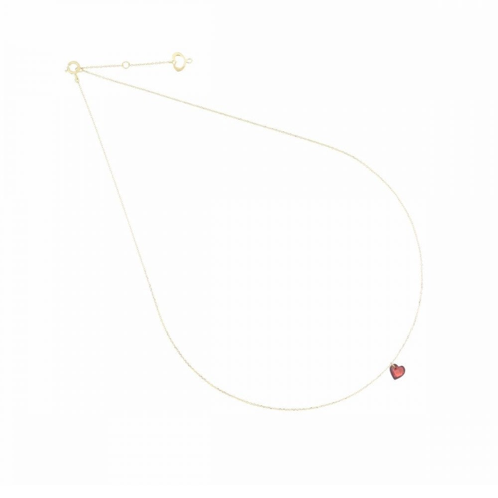 Girocollo Donna Maman et Sophie 18KT Cuore ROSSO - gccungr