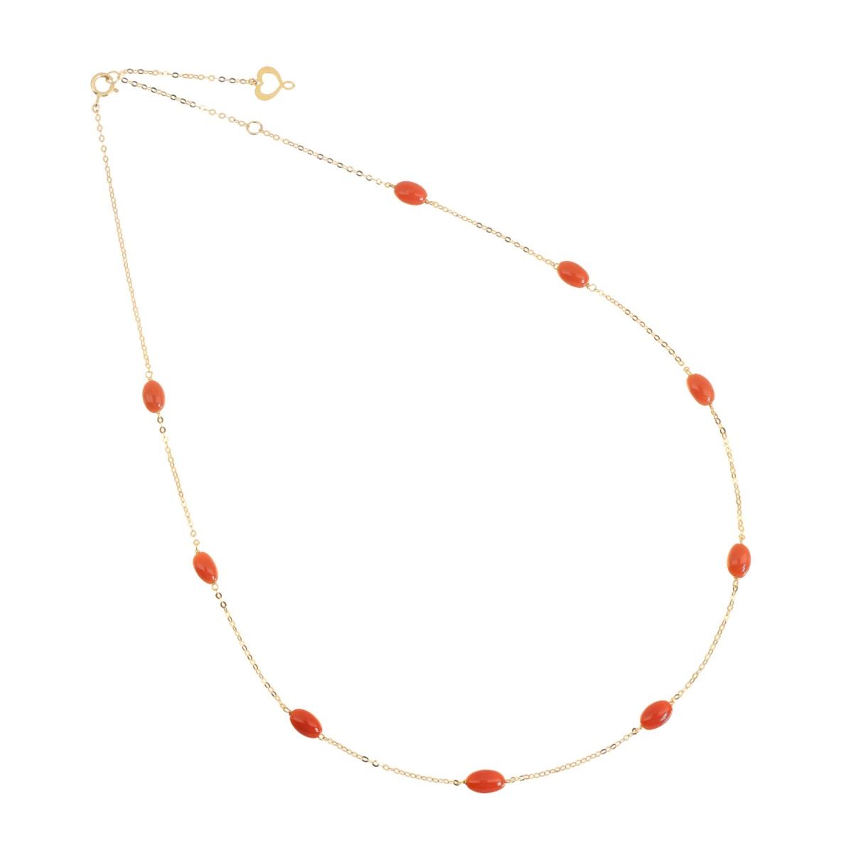 Girocollo Donna Maman et Sophie 18KT CORALLO - gcptacoov